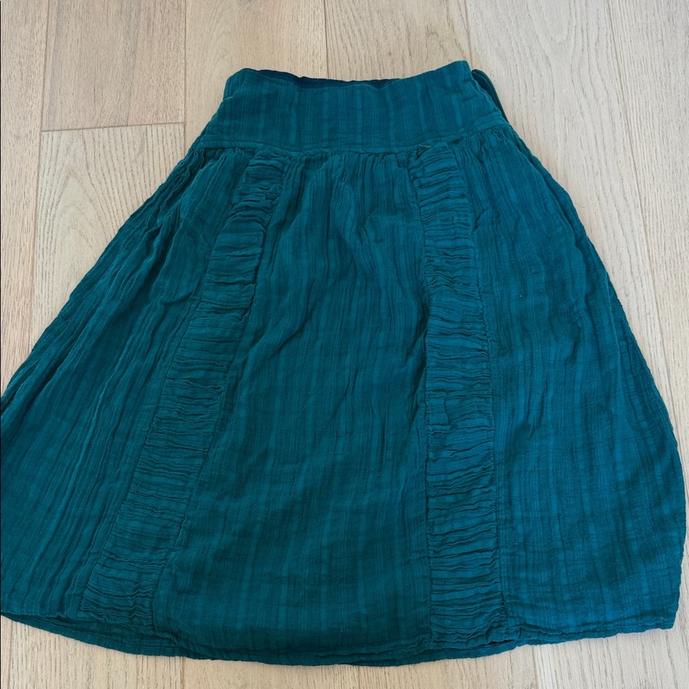 Zara girls green midi Skirt